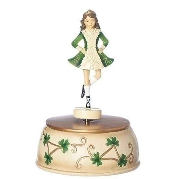 7" Musical Irish Dancer Roman Figurine