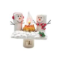 View 4.5" Marshmallow Campfire Flickering Night Light