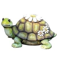 Roman 5.25" Green Turtle Roman Figurine