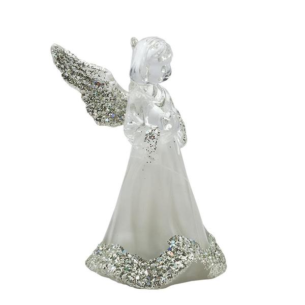 3.75" Battery Operated Tri-Color LED Acrylic Little Angel (Batteries Included)