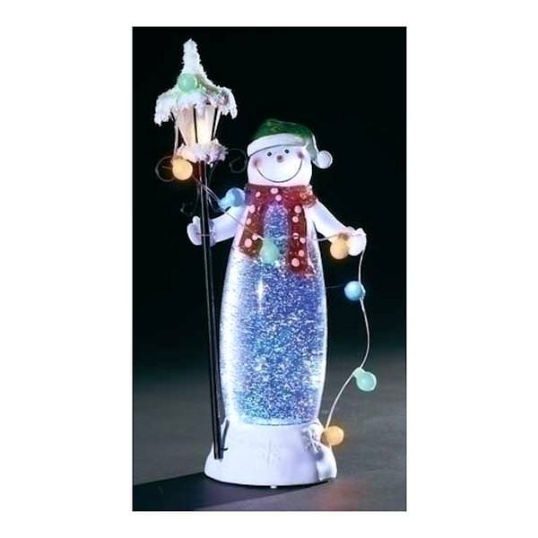11.5" Battery Operated LED Snowman with Lamp (Batteries Not Included)
