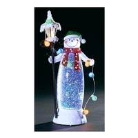 View 11.5" Battery Operated LED Snowman with Lamp (Batteries Not Included)