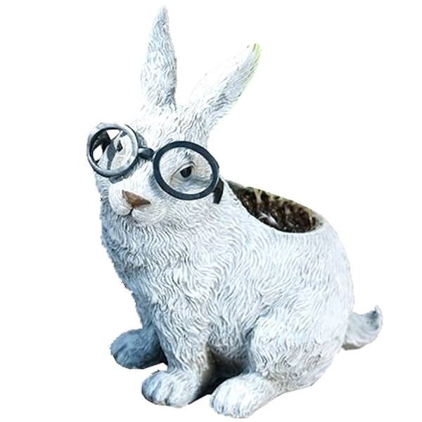 9" Rabbit with Glasses Roman Figurine