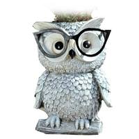 Roman 9.25" Owl with Glasses Roman Figurine