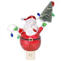 View 6.5" Santa with Tree LED Night Light