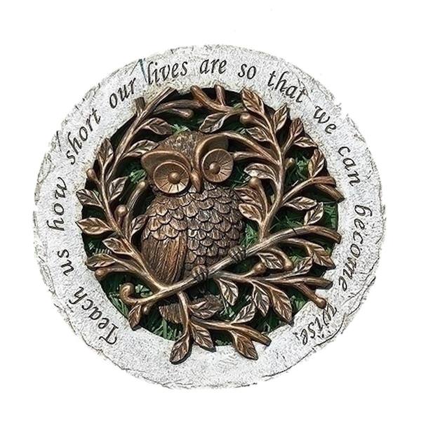 12" Bronze Owl Stepping Stones