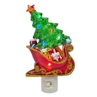 View 6.5" Sleigh with Christmas Tree LED Night Light
