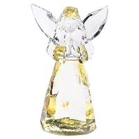 Roman 2.75" Yellow Clear Glass Angel Roman Figurine