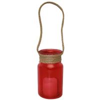 Roman 4.5" Battery Operated Red Glass Votive Ornament