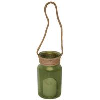 Roman 4.5" Battery Operated Green Glass Votive Ornament