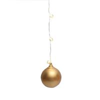 Roman 78" Battery Operated Warm White LED String with Decorative Gold Ball