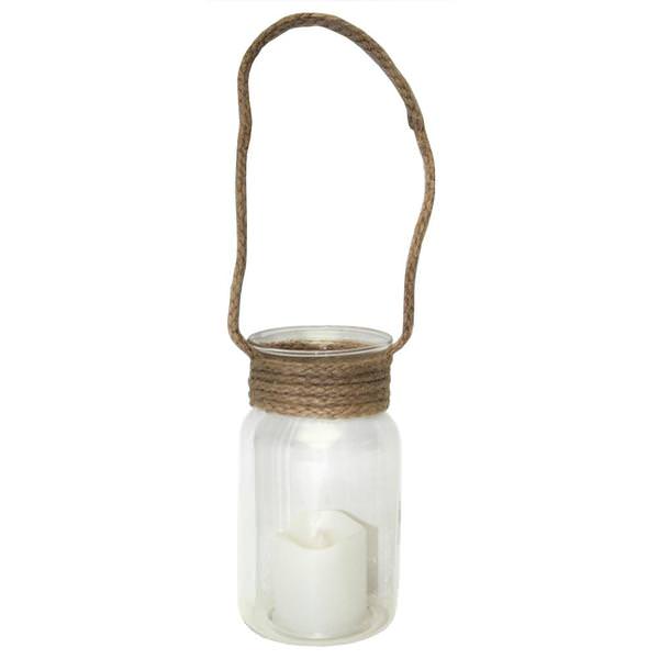 4.5" Battery Operated Clear Glass Votive Ornament