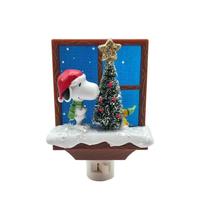 View 6" Snoopy and Woodstock Christmas Tree Night Light