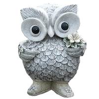 Roman 8.75" Owl In Rain Boots Roman Figurine