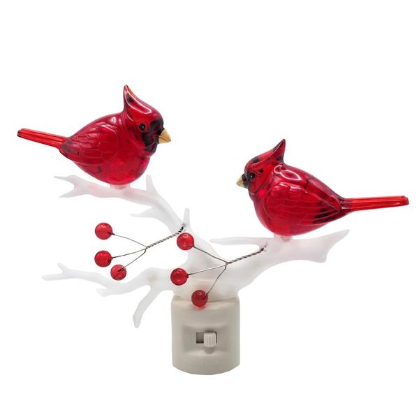 5.5" Cardinal on Branch LED Night Light