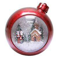 Roman 7" Battery Operated LED Ornament with Church Scene (Batteries Not Included)