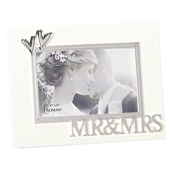 7" x 7.5" Mr. and Mrs. Roman Photo Frame