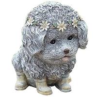 Roman 9" Dog In Rain Boots Roman Figurine