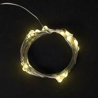 View 16' 50 Light USB Powered Warm White Micro LED String 4" Spacing with Timer