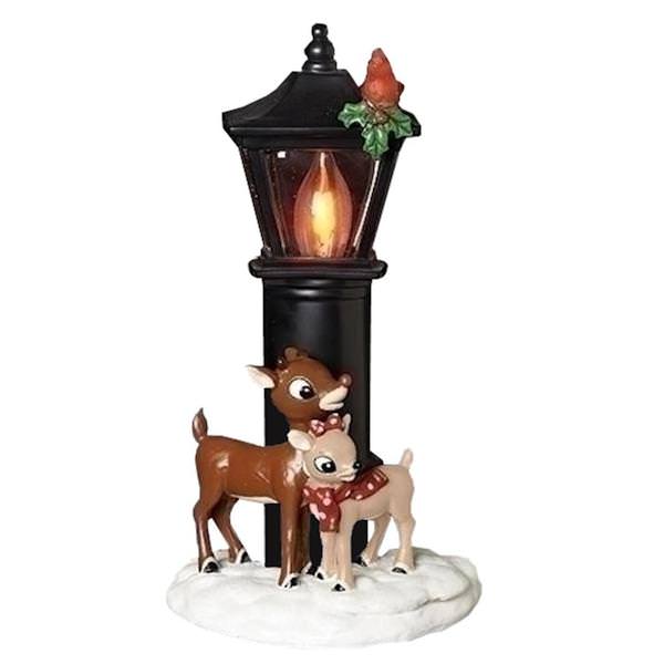 7.25" Rudolph and Clarice Flicker Night Light