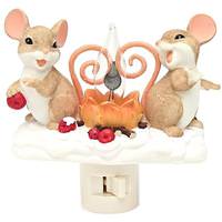 View 5" Mice by Fire Flicker Night Light