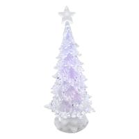 Roman 12" Battery Operated Tri-Color LED Acrylic Spinning Tree (Batteries Not Included)