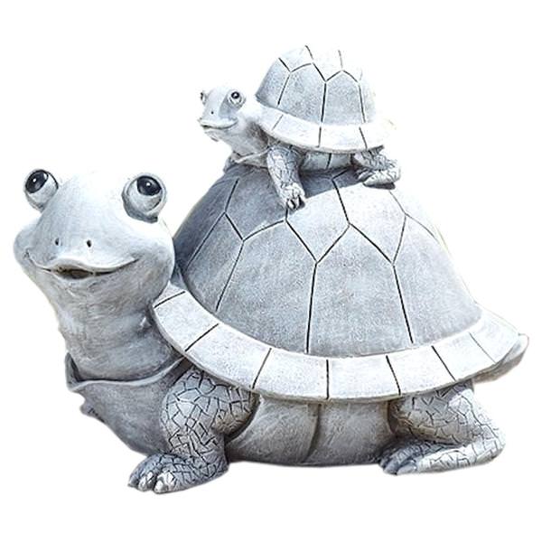 7" Turtle and Baby Roman Figurine