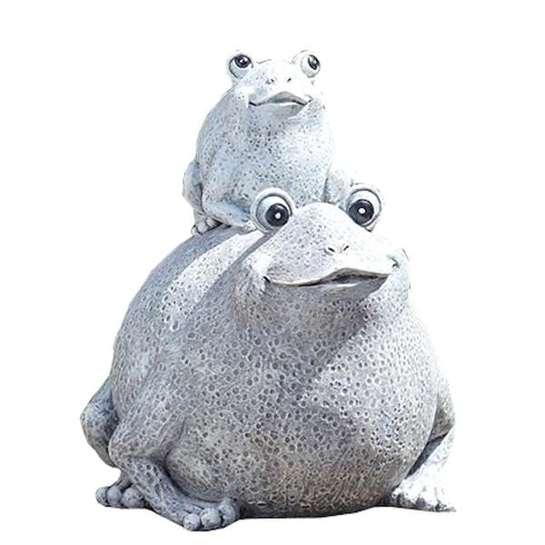 7.25" Frog and Baby Roman Figurine