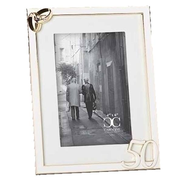 8" x 6" 50th Anniversary Roman Photo Frame