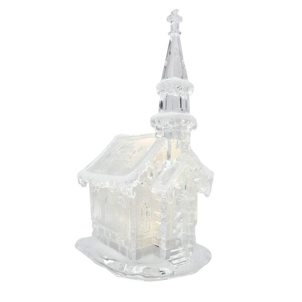 10" Battery Operated LED Church Figure