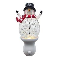 Roman 7.5" Snowman Swirl Night Light