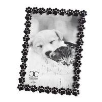 Roman 5.5" x 7.75" Black Paw Print Roman Photo Frame
