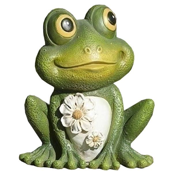6" Mini Painted Frog Roman Figurine