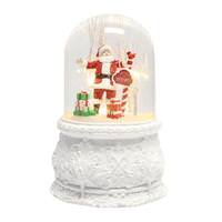 Roman 6.2" Battery Operated Santa LED Musical Dome (Batteries not Included)