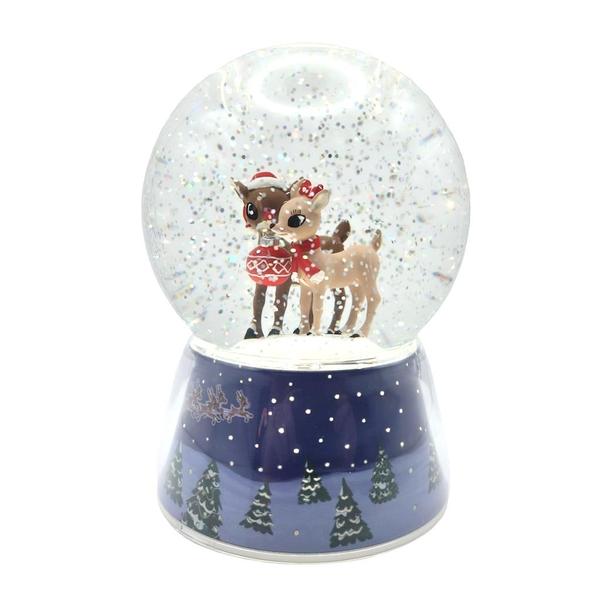 6" Battery Operated Rudolph LED Musical Dome (Batteries not Included)