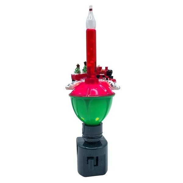7" Christmas Train Bubble Light Night Light