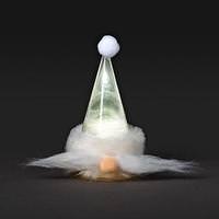 View 5" Gnome with a Clear Hat LED Swirl Decoration
