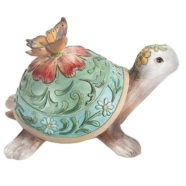 4" Colorful Turtle Roman Figurine