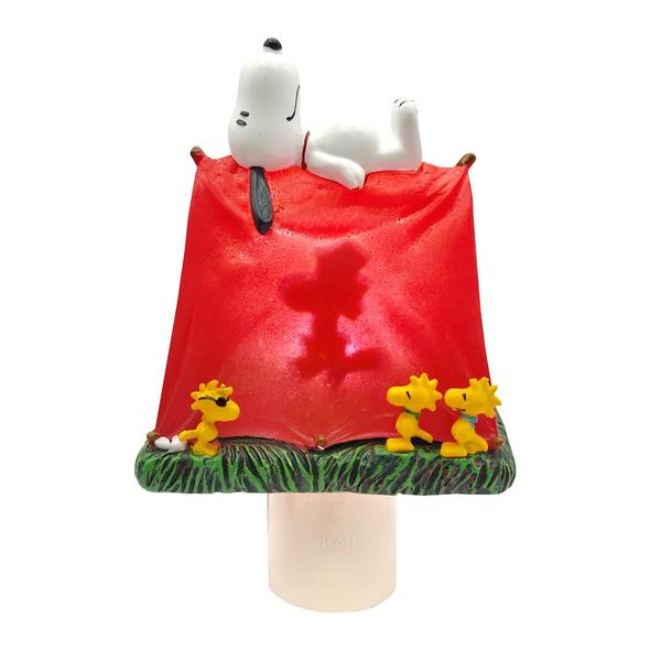 5" Snoopy and Woodstock Reveal Tent Christmas Night Light