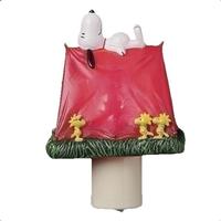 View 5" Snoopy and Woodstock Reveal Tent Christmas Night Light