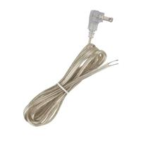 Satco 8' Clear Silver Cord Flat Molded Plug