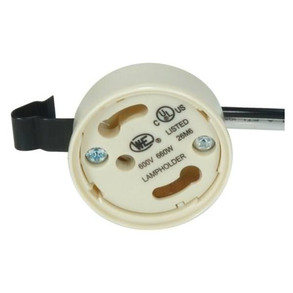 600 Volt 660 Watt 3 Step Safety Design GU24 Twist and Lock Base Snap Bracket