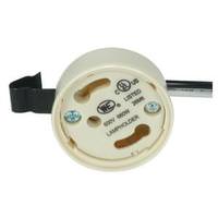 Satco 600 Volt 660 Watt 3 Step Safety Design GU24 Twist and Lock Base Snap Bracket