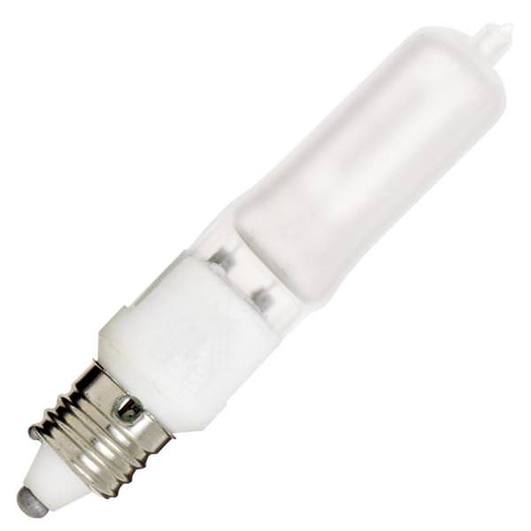 75 watt 120 volt T4 Miniature Candelabra Screw Base 2900K Warm White Dimmable