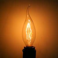 View 25 watt 120 volt CA8 Candelabra Screw Base 2700K Warm White Dimmable