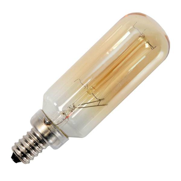 40 watt 120 volt T9 Candelabra Screw Base Clear Gold Dimmable