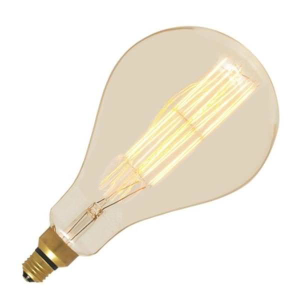 60 watt 120 volt PS52 Medium Screw Base 2200K Dimmable Nostalgic
