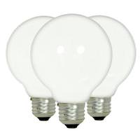 Satco 43 watt 120 volt G25 Medium Screw Base 2900K Warm White Dimmable Halogen (3 pack)