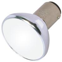Satco 20 watt 12 volt ALR12 Double Contact Bayonet Base 3000K Natural White Frosted Flood #GBF