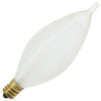 Satco 60 watt 120 volt C11 Candelabra Screw Base 2700K Warm White Dimmable